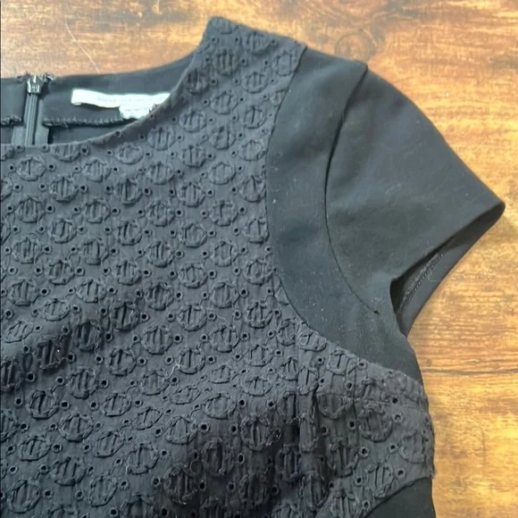 Diane Von Furstenberg Black Eyelet Dress - Picture 3 of 7